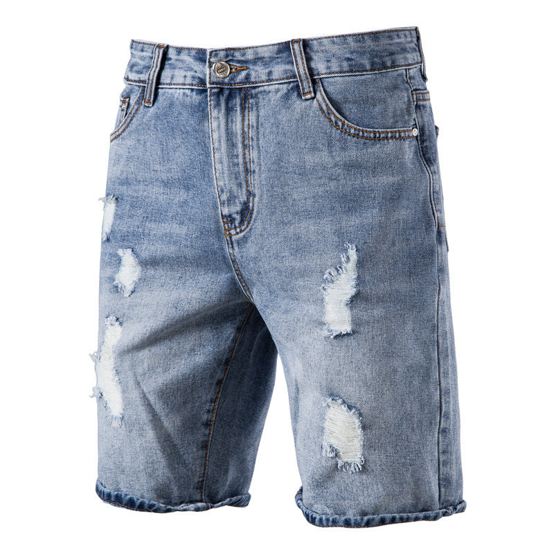 Men's Casual Washed Looped Pile Shorts