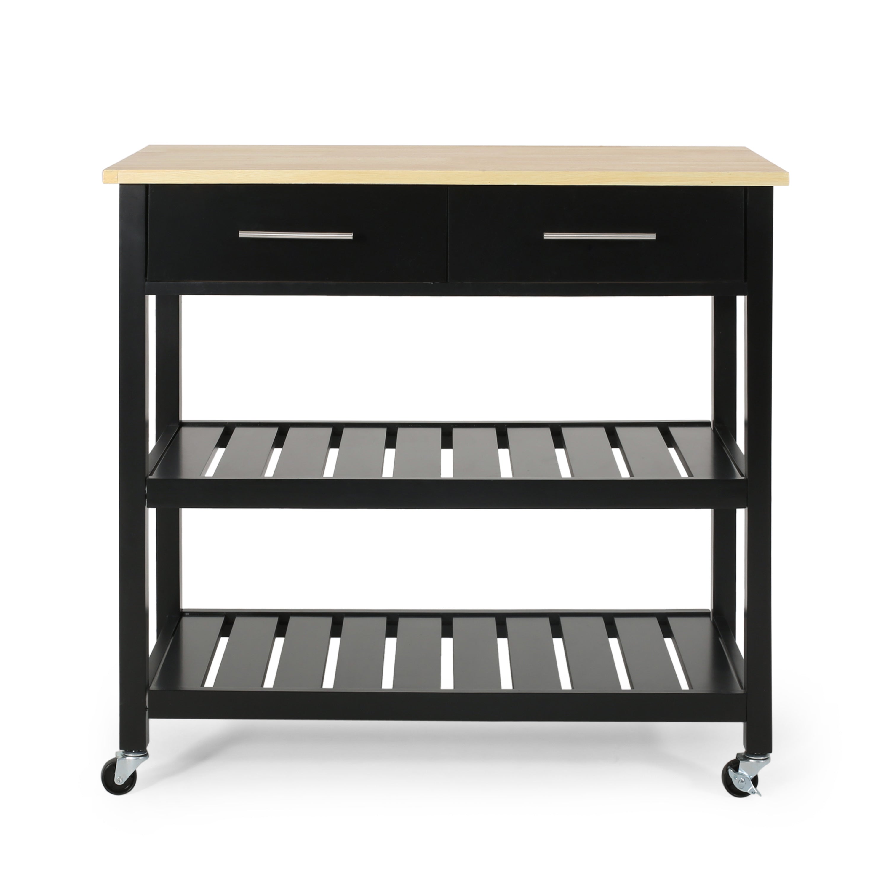 Kitchen Cart: Rolling Storage Cart with Shelves & Drawer for Kitchen, Dining Room, Living Room