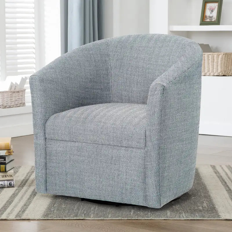 Indigo Swivel Barrel Chair - Lainey Accent Chair