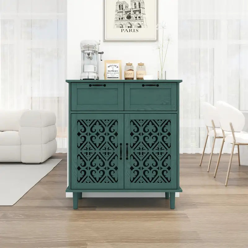 American 2-Door 2-Drawer Cabinet: Bedroom, Living Room, Study