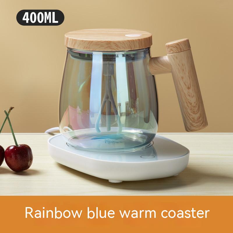 High-Speed Self-Stirring Coffee Mug - 400ML Electric Mixing Glass Cup - Minihomy