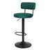 Modern Bar Stools Set of 2: Adjustable Swivel Counter Height Chairs - Minihomy