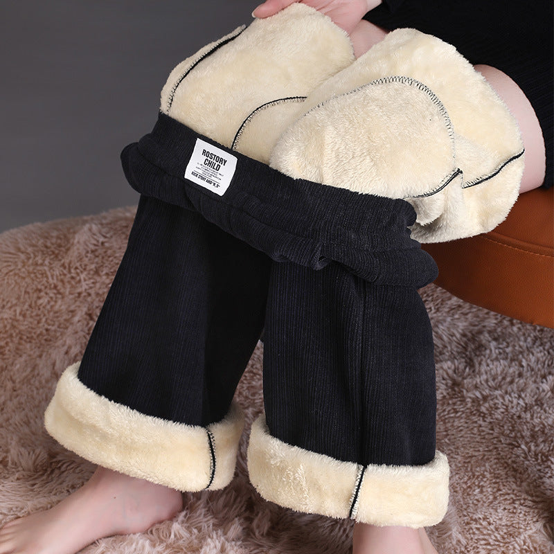 Winter Wide-leg Fleece Trousers For Women: Stay Warm and Stylish