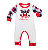 Plaid Deer Christmas Parent-child Pajama Suit