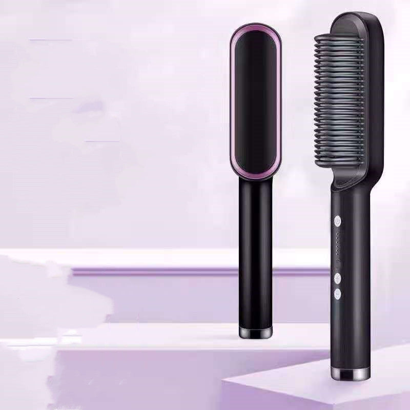 2 In 1 Hair Straightener Hot Comb - Dual-purpose Electric Hair Brush