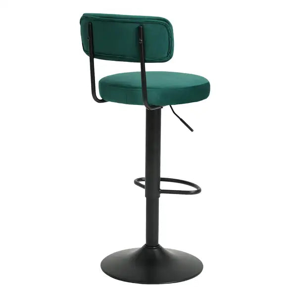 Modern Bar Stools Set of 2: Adjustable Swivel Counter Height Chairs - Minihomy