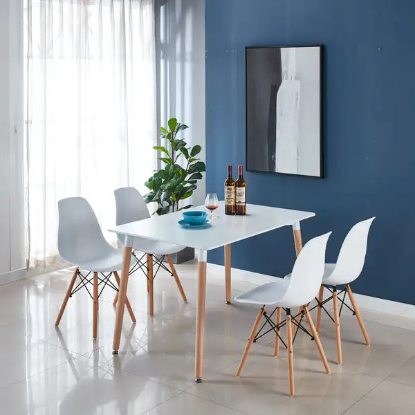 5-Piece Dining Set with Table and KD Chairs - Kitchen Furniture