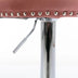 Pink Velvet Bar Stools, Adjustable Height, Chrome Base, Set of 2 - Minihomy