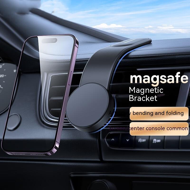 Magnetic Bendable Car Mobile Phone Holder - Wireless Charger Compatible