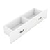 Full Size Murphy Bed with USB Port, Drawer & White Finish - Minihomy