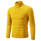 Pullover High Collar Casual Sweater for Men
