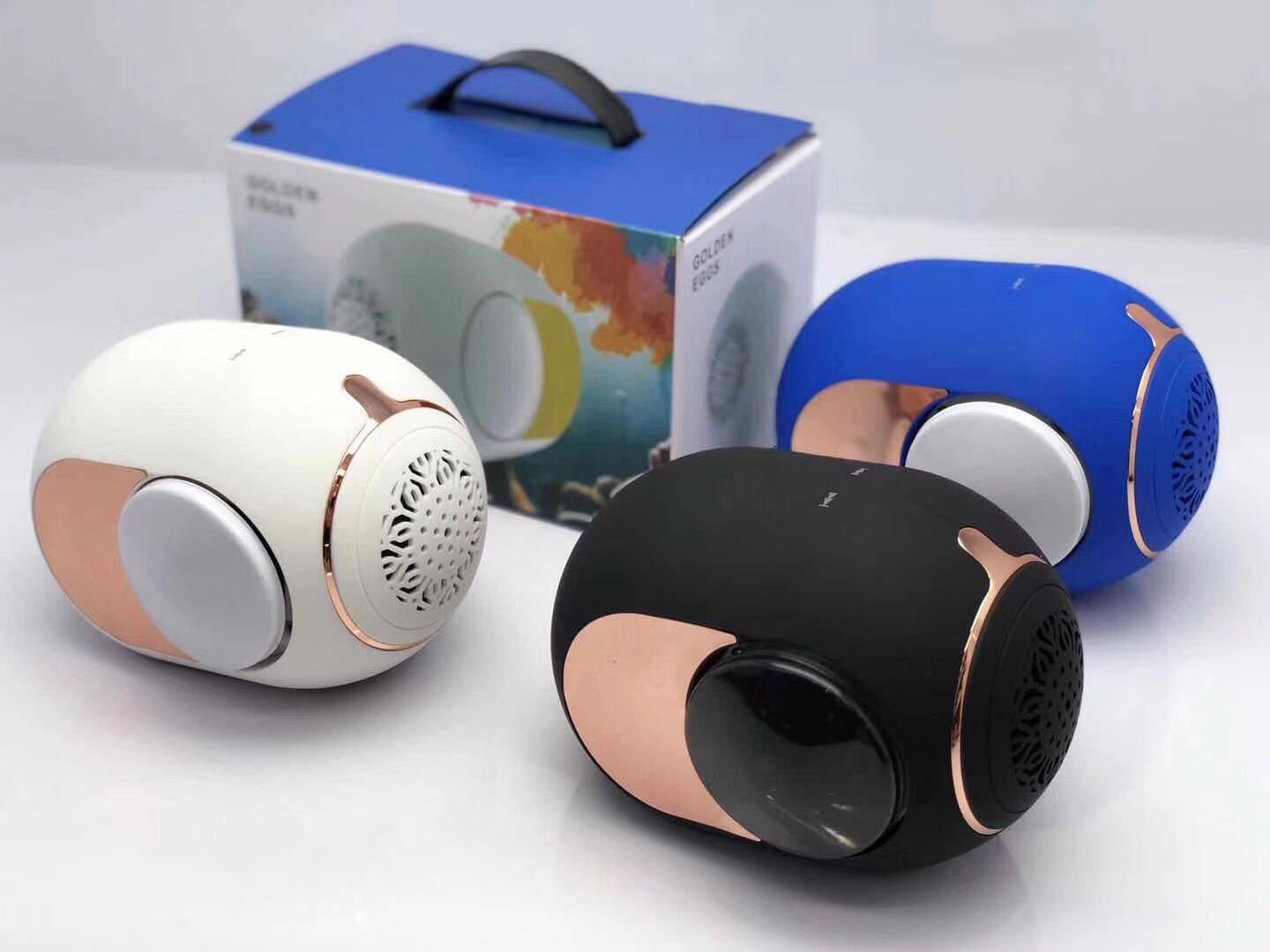 Small golden egg wireless bluetooth speaker