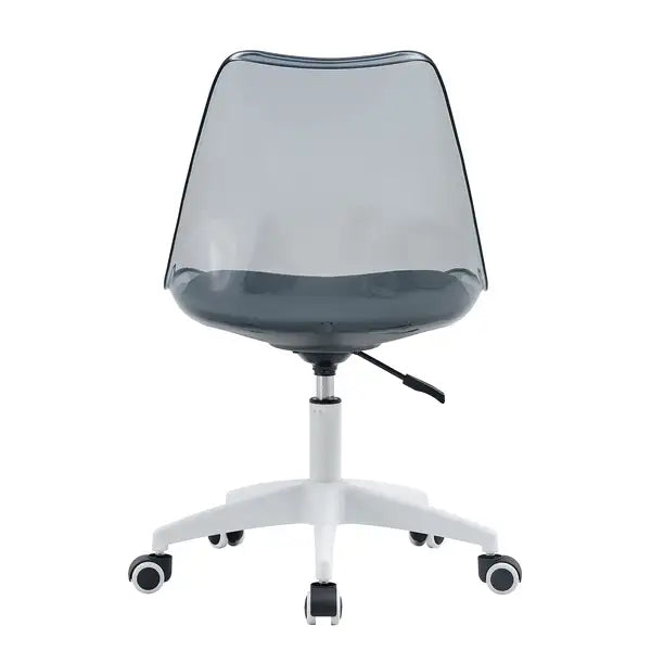 Modern Home Office Desk & Chair Set - Adjustable Rotating Chair, Smoke Gray - Minihomy