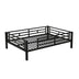 Full Size Metal Convertible Bunk Bed with 2 Drawers - Black - Minihomy