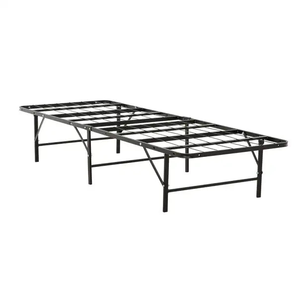 Twin Metal Bed Frame - Black Mattress Foundation for Kids & Guests