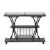 Industrial Bar Cart Kitchen Bar&Serving Cart for Home with Wheels 3 -Tier Storage Shelves - Minihomy