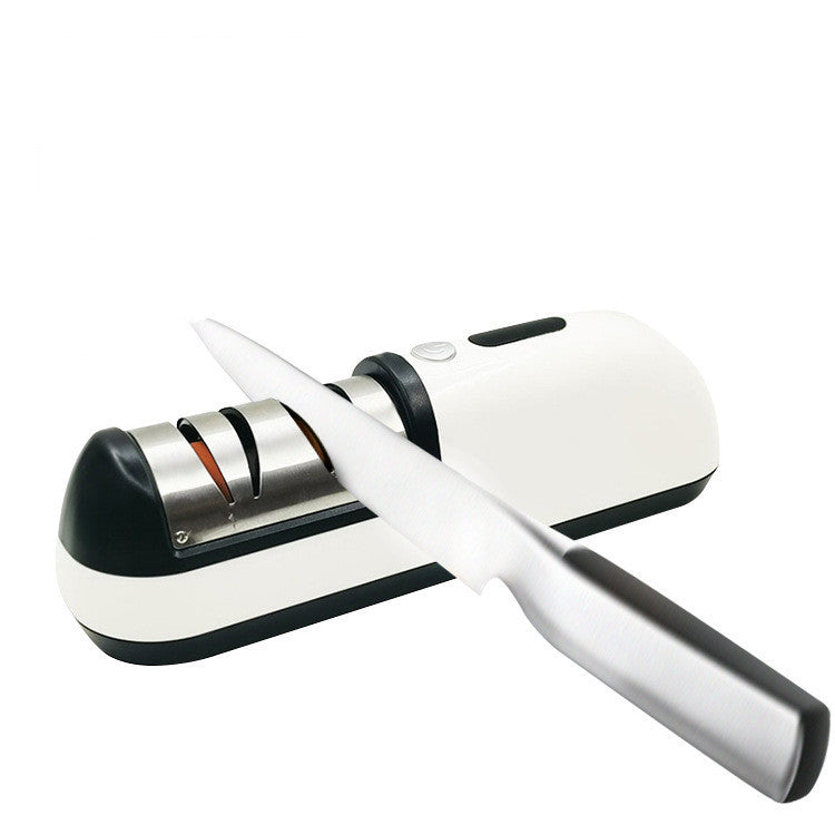 Home Kitchen Rechargeable Quick Sharpener - Electric Knife Sharpener - Home and Restaurant Use - Minihomy