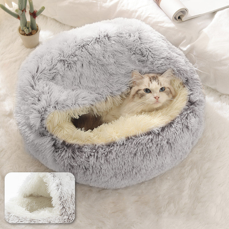 Crystal velvet warm round half-pack cat litter - Minihomy