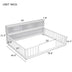 Full Size Platform Bed with Bookcase, Shelves, Guardrails - White - Minihomy