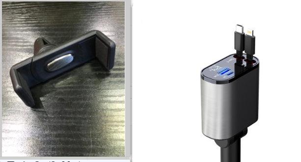 100W Super Fast Car Charger - Metal USB & Type-C Adapter