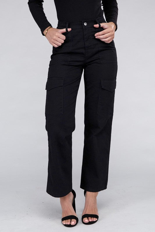 Everyday Wear Elastic-Waist Cargo Pants: Your Go-To Comfort Statement