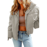 Casual Short Coat All-matching Solid Warm Coat For Women