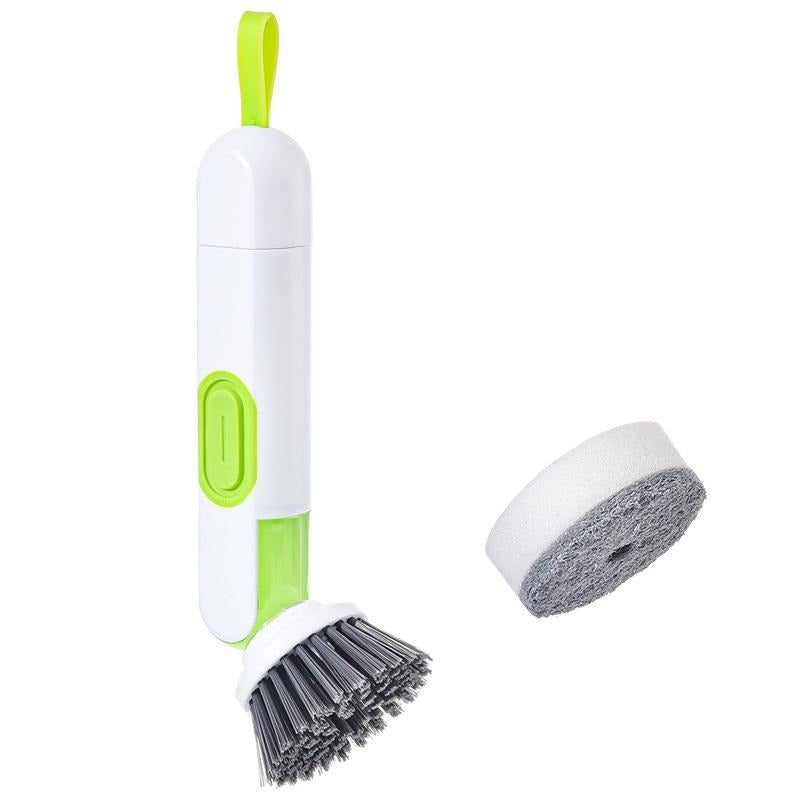 Multi-Functional Long-Handle Liquid-Filled Cleaning Brush With Liquid Dispenser - Minihomy