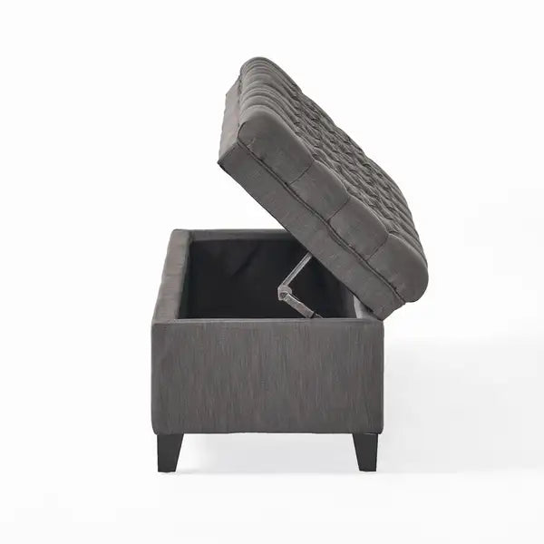 JULIANA Storage Ottoman: Stylish & Functional Furniture for Your Home - Minihomy