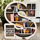 Custom Initial Book Lover Miniature Bookshelf: Personalize Your Literary Haven