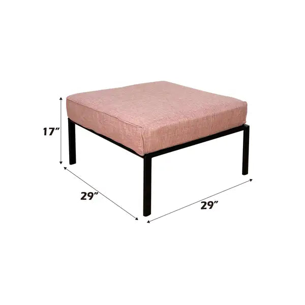 ACME Rajni Pink Patio Ottoman - Outdoor Footrest OT01768