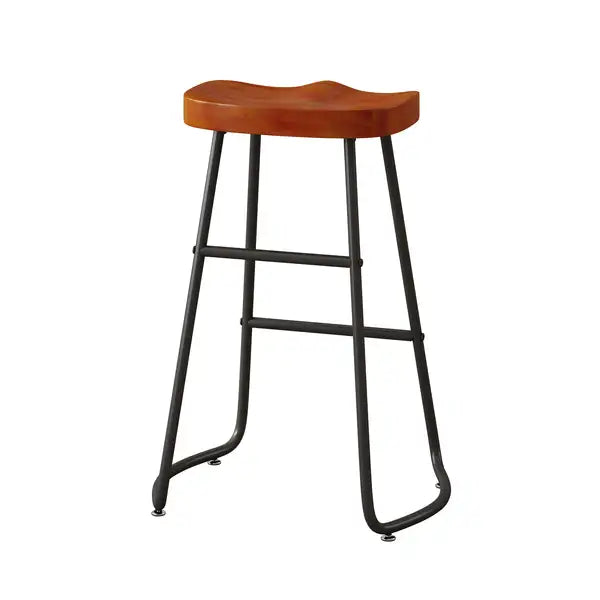 Brown Bar Stools Set of 2 | Counter Height, Minimalist, Kitchen Island, Balcony - Minihomy