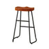 Brown Bar Stools Set of 2 | Counter Height, Minimalist, Kitchen Island, Balcony - Minihomy