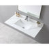 Carrara Gold Sintered Stone Vanity Top - 43x22 inch, Single Faucet Hole - Minihomy