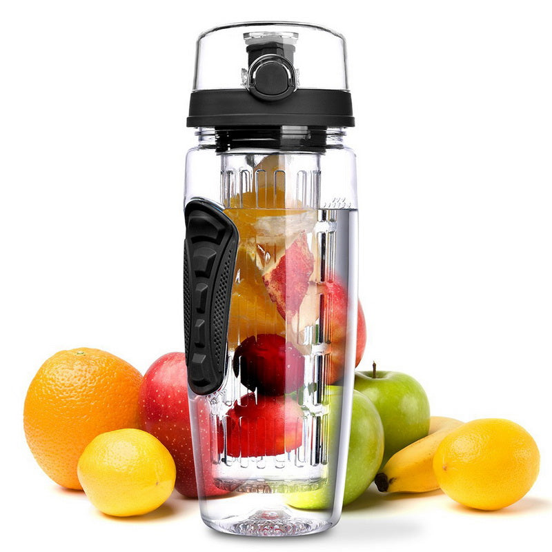 1000ml Water Fruit Bottle - BPA Free Plastic Sport Infuser Water Bottle