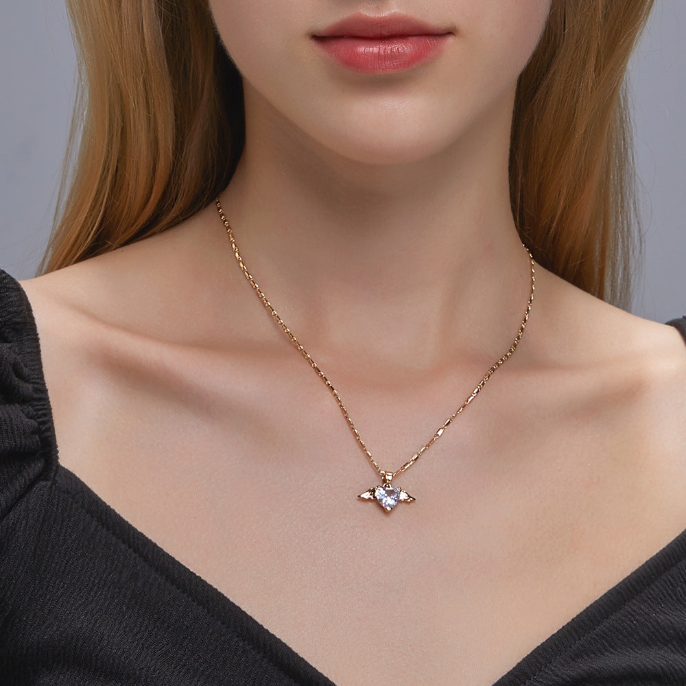 Heart Wings Necklace For Women - Minihomy