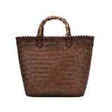 Retro Large Capacity Woven Handbag