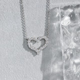 Exquisite Heart Necklace For Women - All-Matching Japanese Peach Heart Clavicle in Rose Gold