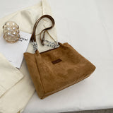 Casual Suede Large Capacity Bag - Minihomy