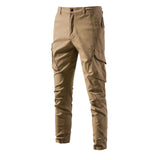Men's Versatile Multi-pocket Solid Color Trousers