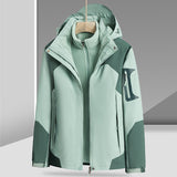 Three-in-One Removable Liner with Velvet Thickening Windproof Waterproof Jacket