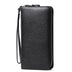 Men's Ostrich Grain Long Wallet Zipper Handbag - Minihomy