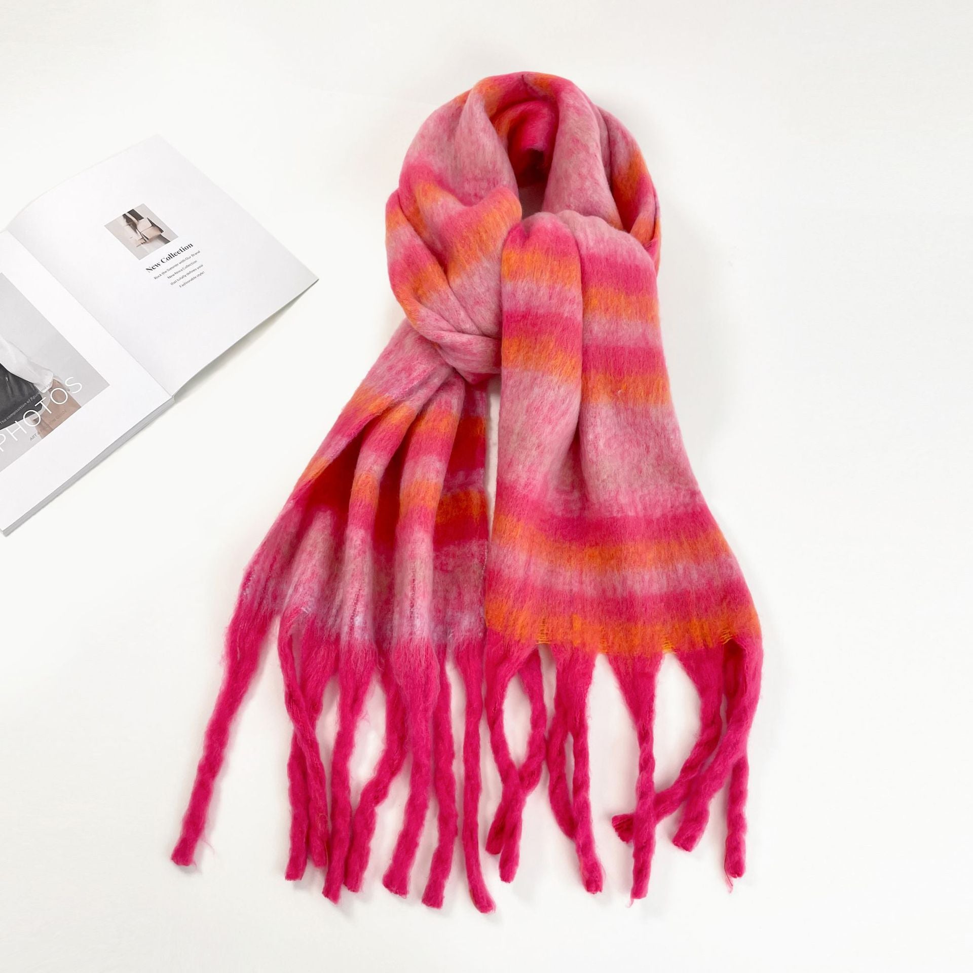 Women's Autumn And Winter Mohair Scarf