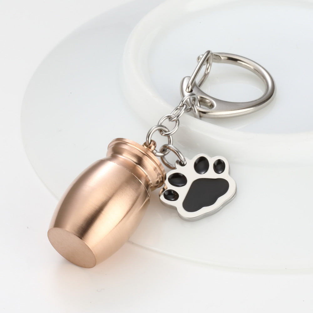 Perfume Bottle Keychain Drop Oil Dog's Paw