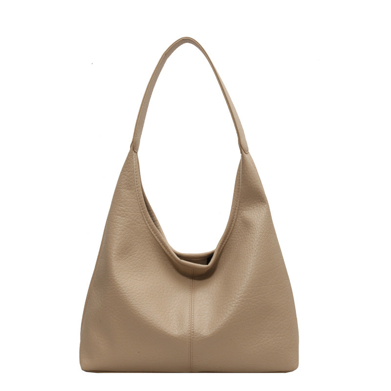 2Pcs Handbags Large Capacity Underarm Soft Shopping Shoulder Bags With Small Wallet