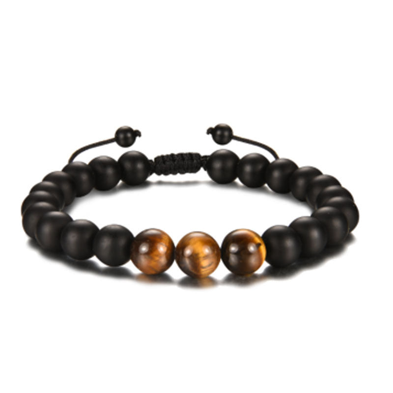 Men's Football Beaded Woven Bracelet