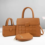 Commuter Large Capacity Shoulder Bag Three-piece Set - Versatile Handbag