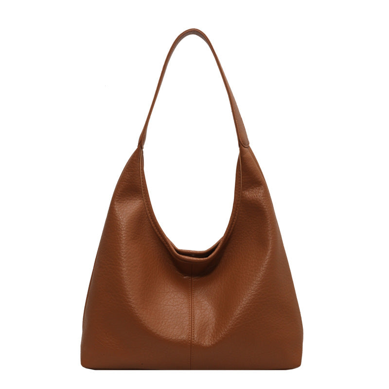 2Pcs Handbags Large Capacity Underarm Soft Shopping Shoulder Bags With Small Wallet