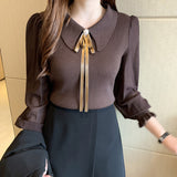 Women's Long Sleeve Knitted Bottoming Shirt Top: Effortless Elegance for Every Occasion