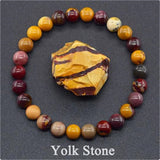 Natural Stone Elastic String Beaded Bracelet Jewelry - Tiger Eye Beaded Yoga Bracelets