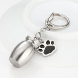 Perfume Bottle Keychain Drop Oil Dog's Paw